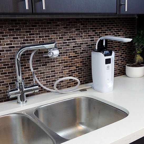 Indalo alk-6000 connects to the faucet - alkaline water