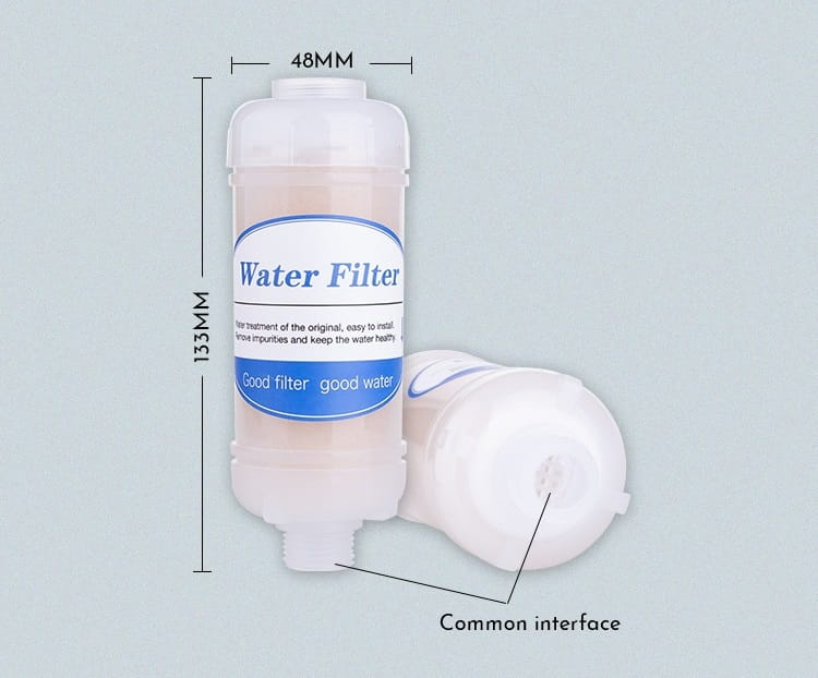 Resin filter for showers -size 48mm x 133mm