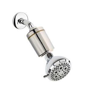 shower filter installed